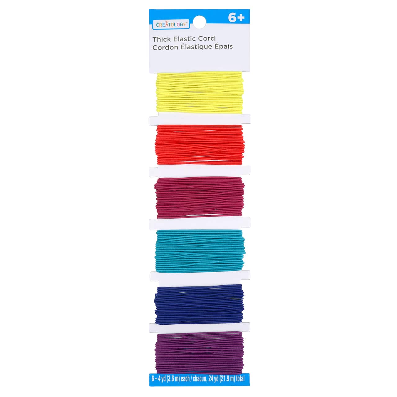 12 Packs: 6 ct. (72 total) Multicolor Elastic Cord Pack by Creatology™